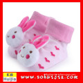Wholesale High Quality Fashion animal soft 3d fancy Anti-slip rubber sole baby sock shoes